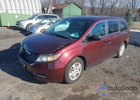 2016 Honda Odyssey Lx из США, поврежденный, VIN 5FNRL5H24GB051658
